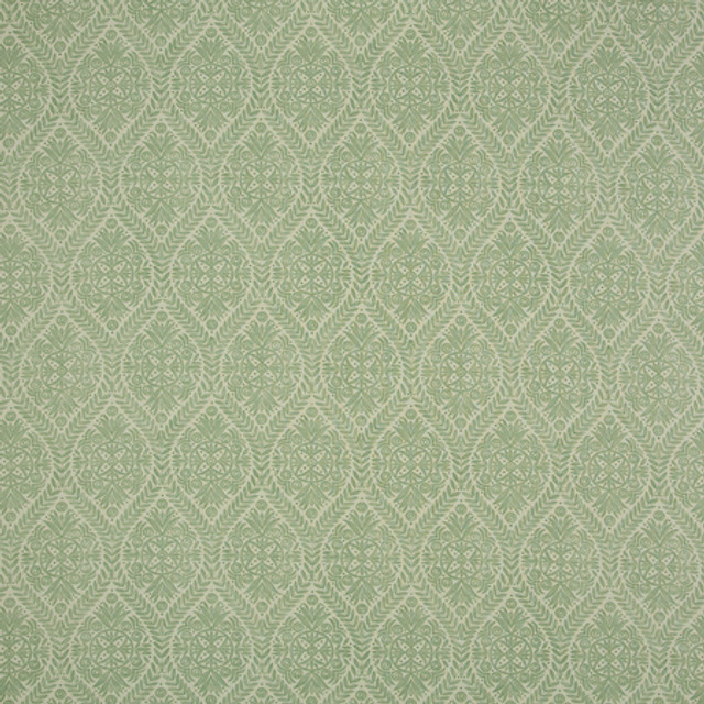 Carole Fabric Moonflower Fennel Misty Glen 50% Cotton, 35% Viscose, 15% Linen India 25 1/2" V, 13 1/2" H 54 1/2"" - My Fabric Connection -