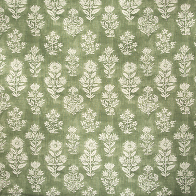 Carole Fabric Place Of Honor Juniper Misty Glen 50% Cotton, 35% Viscose, 15% Linen India 19" V, 18" H 54"" - My Fabric Connection -