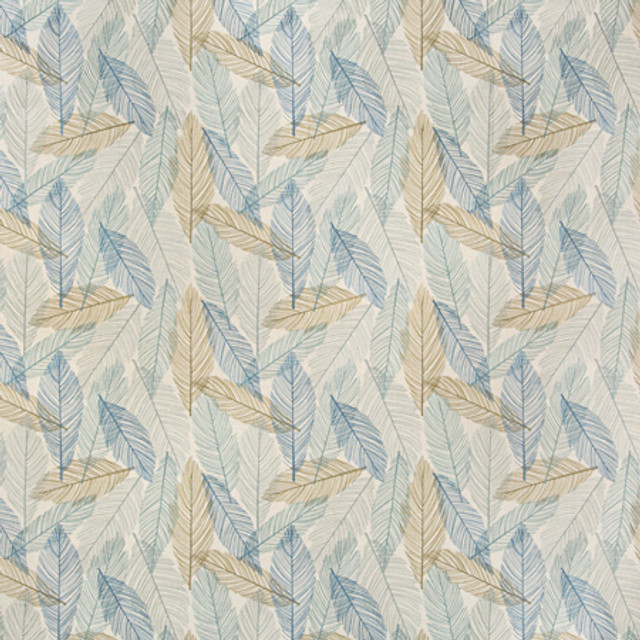 Carole Fabric Tropic Therapy Breeze Misty Glen Base: 52% Polyester, 48% Cotton Embr: 100% Viscose India 12 5/8" V, 17" H 51"" - My Fabric Connection -
