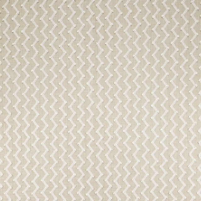 Carole Fabric Dont Stress Linen Oasis Base: 100% Polyester Embr: 100% Cotton India 2" V, 4 1/2" H 54.75" - My Fabric Connection -