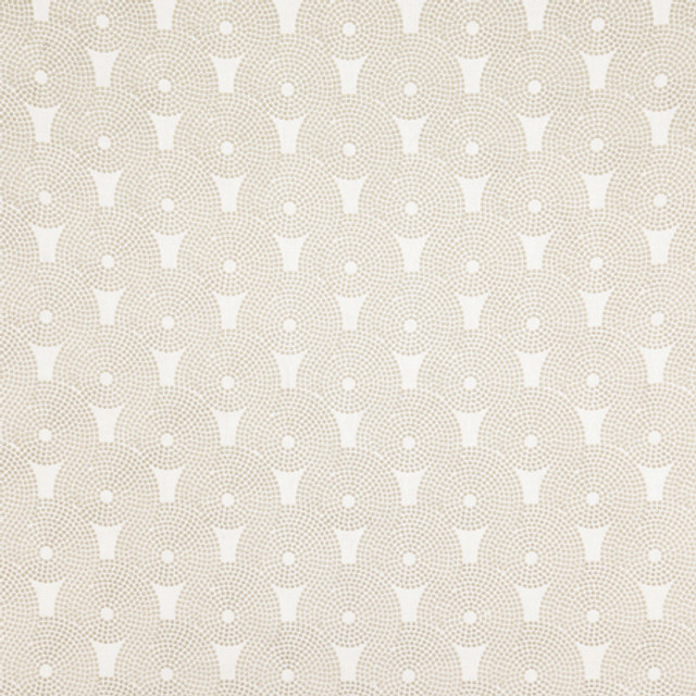 Carole Fabric On The Move Flax Oasis Base: 70% Polyester, 30% Cotton Embr: 100% Polyester India 6 3/8" V, 6 1/2" H 53" - My Fabric Connection -