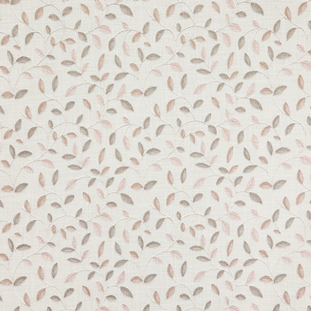 Carole Fabric This Feeling Blush Oasis Base: 100% Recycled Polyester Embr: 62% Polyester, 38% Cotton India 9" V, 13" H 52" - My Fabric Connection -