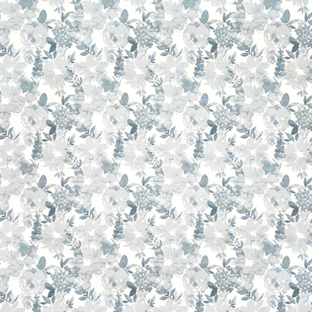 Carole Fabric Your World Shy Blue Oasis 100% Cotton Pakistan 9" V, 9" H 54" - My Fabric Connection -