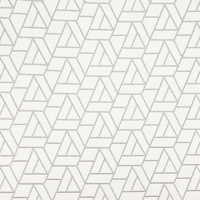 Carole Fabric It Is Complicated Smoke Gray Shape Shifter Base: 100% Cotton Embr: 100% Polyester India 6 1/4" V, 11 7/8 "H 53" - My Fabric Connection -