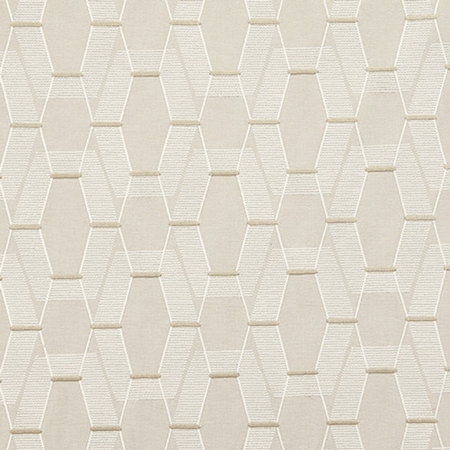 Carole Fabric Lunch Date Natural Shape Shifter Base: 60% Cotton, 40% Poly Embr: 100% Poly India 11 1/4" V, 8 3/4" H 52" - My Fabric Connection -