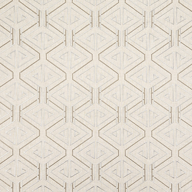 Carole Fabric Peek At You Bronze Shape Shifter Base: 52% Cotton, 48% Poly Embr: 100% Poly India 13" V, 8 3/4" H 52" - My Fabric Connection -