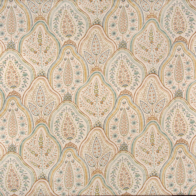 Carole Fabric Friendly Face Blush Sunset Serenade 100% Cotton Pakistan 25 1/4" V, 13 1/2" H HD 54"" - My Fabric Connection -