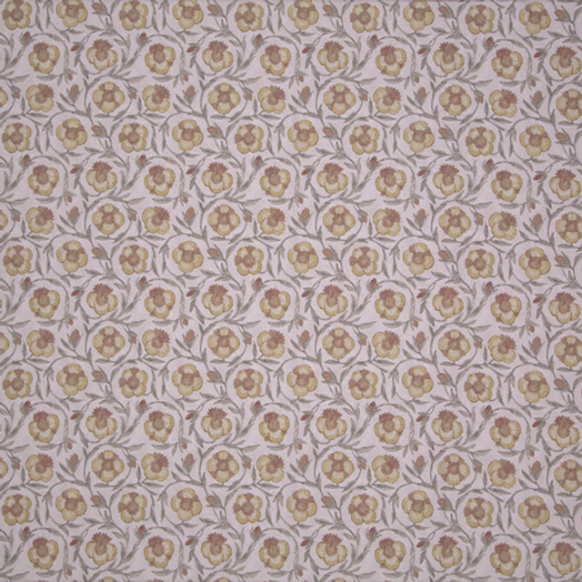 Carole Fabric Playing Field Turmeric Sunset Serenade 50% Cotton, 35% Viscose, 15% Linen India 10 1/4" V, 11" H 55"" - My Fabric Connection -