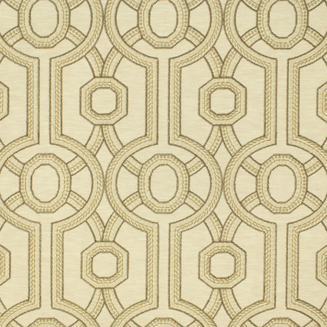 Greenhouse Fabric S6817 Parchment 71% Polyester, 29% Cotton With 100% Polyester Embroidery India DRAPERY </p><p>Repeat: 6.5" H, 9.5" V 54" - My Fabric Connection -