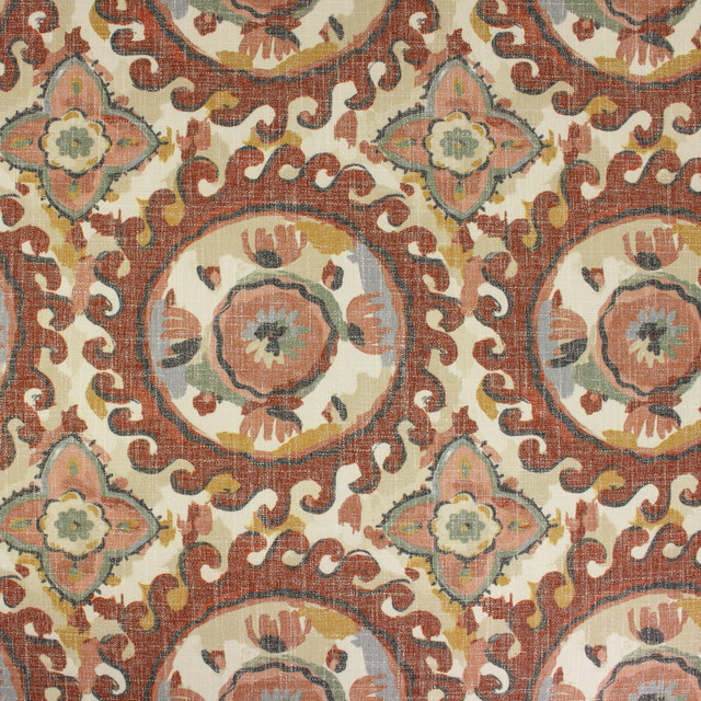 Greenhouse Fabric S6711 Cayenne 69% Polyester, 23% Viscose, 8% Linen China 15,000 </p><p>Repeat: 13.5" H, 13.5" V 55" - My Fabric Connection - Greenhouse Fabric S6711 Cayenne 69% Polyester, 23% Viscose, 8% Linen China 15,000 </p><p>Repeat: 13.5" H, 13.5" V 55" - My Fabric Connection -
