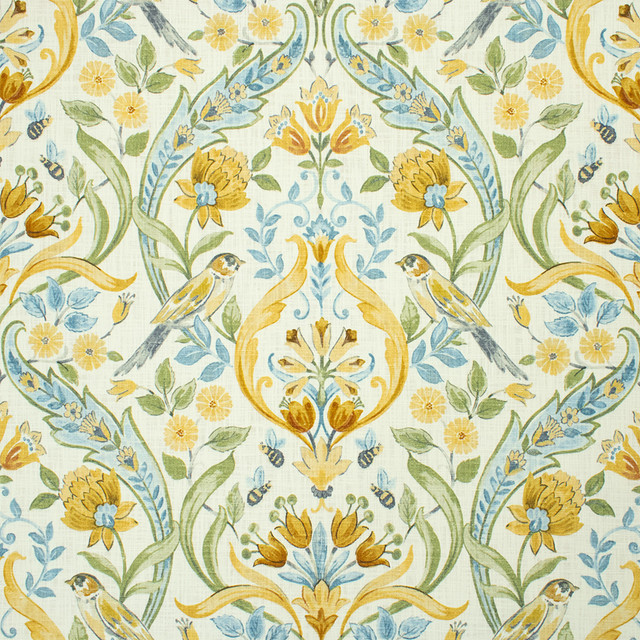 Greenhouse Fabric S6730 Honey 100% Cotton India 10,000 </p><p>Repeat: 27" H, 26.5" V 54" - My Fabric Connection - Greenhouse Fabric S6730 Honey 100% Cotton India 10,000 </p><p>Repeat: 27" H, 26.5" V 54" - My Fabric Connection -