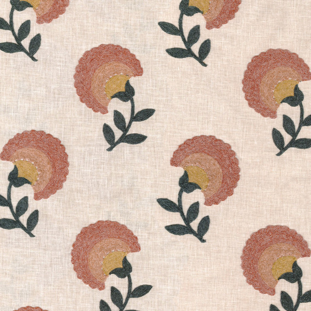 Greenhouse Fabric S6972 Sienna 55% Polyester, 40% Cotton, 5% Linen With 60% Polyester, 25% Cotton, 15% Linen Embroidery India 70,000 </p><p>Repeat: 9" H, 9.3" V 54" - My Fabric Connection - Greenhouse Fabric S6972 Sienna 55% Polyester, 40% Cotton, 5% Linen With 60% Polyester, 25% Cotton, 15% Linen Embroidery India 70,000 </p><p>Repeat: 9" H, 9.3" V 54" - My Fabric Connection -