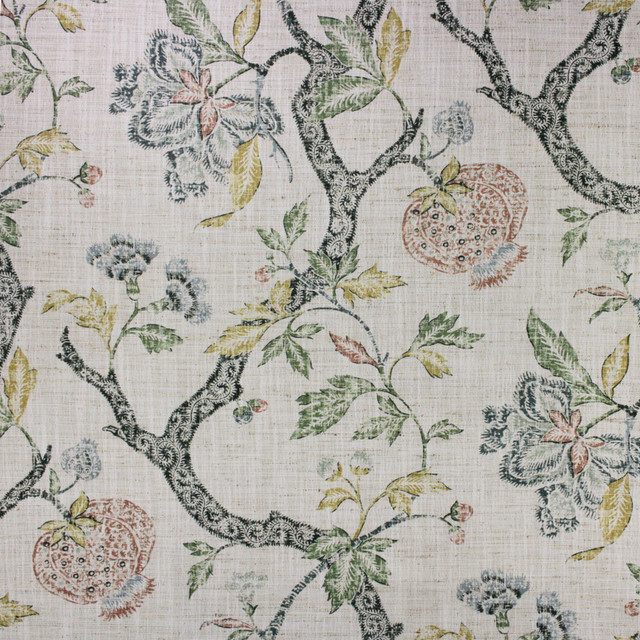 Greenhouse Fabric S6754 Garden 100% Polyester India 12,000 </p><p>Repeat: 27.56" H, 25.77" V 54" - My Fabric Connection - Greenhouse Fabric S6754 Garden 100% Polyester India 12,000 </p><p>Repeat: 27.56" H, 25.77" V 54" - My Fabric Connection -