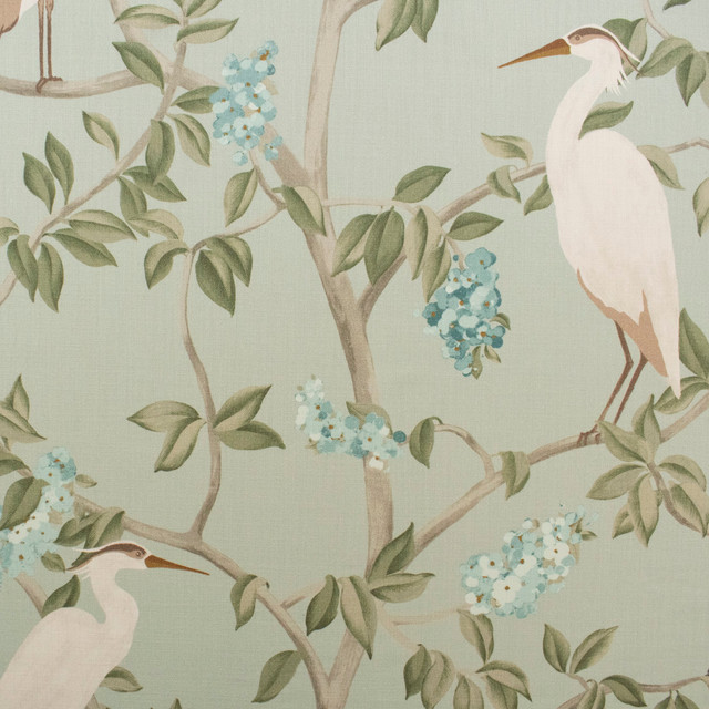 Greenhouse Fabric S6384 Mineral 100% Cotton India 33,000 </p><p>Repeat: 27.25" H, 24.63" V 55" - My Fabric Connection -