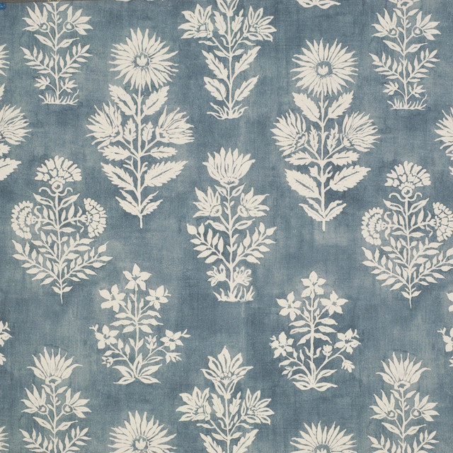 Greenhouse Fabric S6521 Cornflower 50% Cotton, 35% Viscose, 15% Linen India 51,000 </p><p>Repeat: 18.5" H, 20" V 52" - My Fabric Connection - Greenhouse Fabric S6521 Cornflower 50% Cotton, 35% Viscose, 15% Linen India 51,000 </p><p>Repeat: 18.5" H, 20" V 52" - My Fabric Connection -