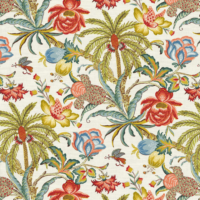 Greenhouse Fabric S6420 Gardenia 100% Cotton China 24,000 </p><p>Repeat: 13.5" H, 27" V 54" - My Fabric Connection - Greenhouse Fabric S6420 Gardenia 100% Cotton China 24,000 </p><p>Repeat: 13.5" H, 27" V 54" - My Fabric Connection -