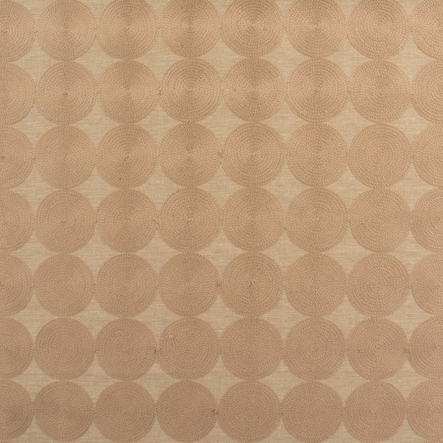 Greenhouse Fabric S6209 Fawn 76% Polyester, 24% Cotton With 100% Polyester Embroidery India Drapery </p><p>Repeat: 2.5" H, 2.5" V 54" - My Fabric Connection -