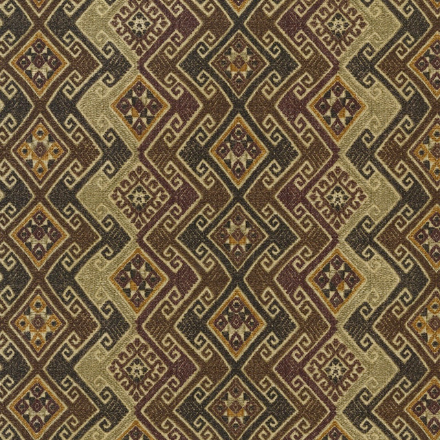 Greenhouse Fabric S6228 French Roast 100% Cotton Peru 24,000 </p><p>Repeat: 13.5" H, 6.3" V 54" - My Fabric Connection -