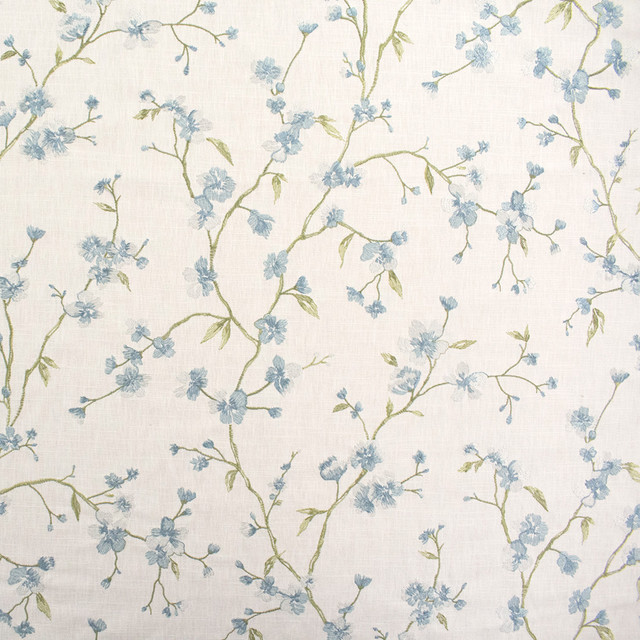 Greenhouse Fabric S6238 Sky 69% Cotton, 31% Polyester With 100% Rayon Embroidery India 9,000 </p><p>Repeat: 25" H, 24.75" V 54" - My Fabric Connection - Greenhouse Fabric S6238 Sky 69% Cotton, 31% Polyester With 100% Rayon Embroidery India 9,000 </p><p>Repeat: 25" H, 24.75" V 54" - My Fabric Connection -