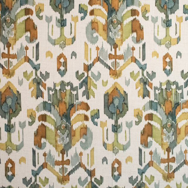 Greenhouse Fabric S6053 Aloe 95% Polyester, 5% Linen China 50,000 </p><p>Repeat: 14" H, 27.25" V 56" - My Fabric Connection -