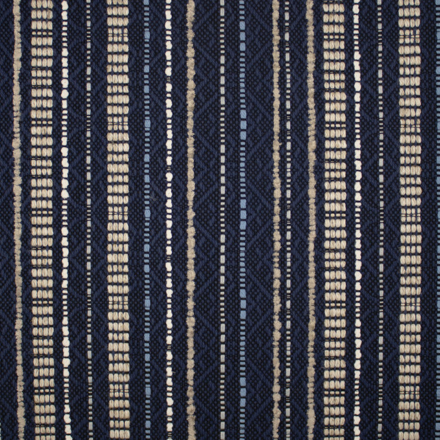 Greenhouse Fabric S5659 Indigo 55.16% Cotton, 26.94% Pcr Polyester, 14.39% Rayon, 3.51% Flax USA 33,000 </p><p>Repeat: 2.25" H, 7.563" V 55" - My Fabric Connection -