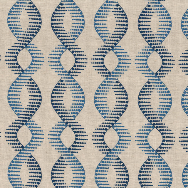 Stout Fabric Dundee 1 Pacific Fabric 60%LIN 40%COT %REMB INDIA </p><p>Repeat: H: 7.625, V: 7.375 52.5 in - My Fabric Connection -
