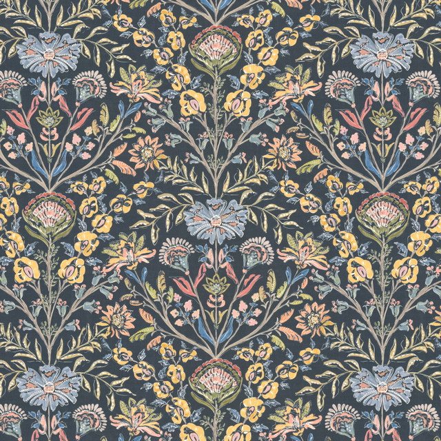 Stout Fabric Ruffle 3 Multi/Dark Fabric 90%COT 10%LIN USA WYZENBEEK 10 000 DOUBLE RUB WEAR TEST (MEDIUM DUTY) </p><p>Repeat: H: 27.000, V: 27.000 54 in - My Fabric Connection -