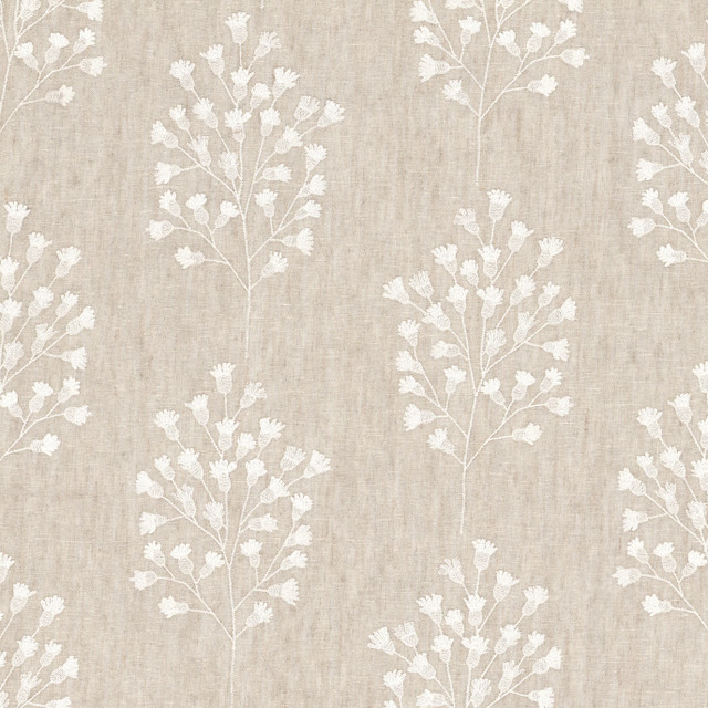 Stout Fabric Naples 1 Buff Fabric 36%COT 35%LIN 17%SVI 12%POL %BEMB INDIA </p><p>Repeat: H: 13.500, V: 9.500 54 in - My Fabric Connection -
