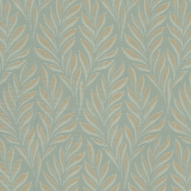 Stout Fabric Rangoon 1 Aqua Fabric 66%SVI 24%COT 10%POL INDIA </p><p>Repeat: H: 8.625, V: 14.000 54 in - My Fabric Connection -