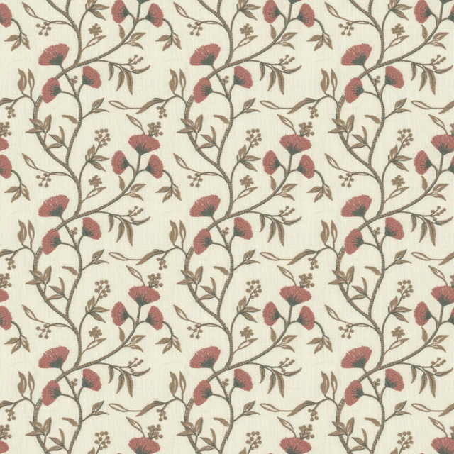 Stout Fabric Andalucia 1 Salmon Fabric 100%POL %PEMB INDIA </p><p>Repeat: H: 9.000, V: 9.375 52 in - My Fabric Connection -