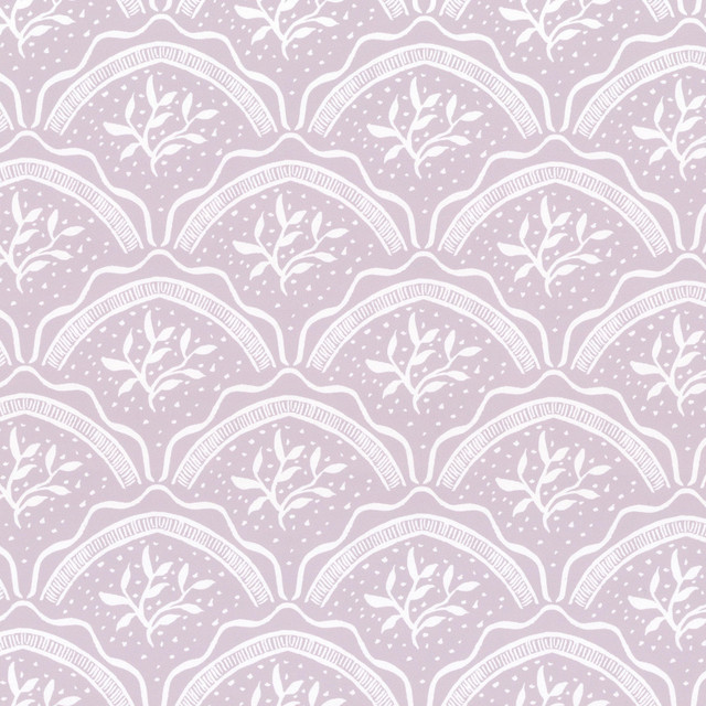 Aoc Wallcovering W7845 Vine Scallop 3 Lilac Wallcovering 100%OTH USA </p><p>Repeat: H: 4.375, V: 4.000 27 in - My Fabric Connection - Aoc Wallcovering W7845 Vine Scallop 3 Lilac Wallcovering 100%OTH USA </p><p>Repeat: H: 4.375, V: 4.000 27 in - My Fabric Connection -
