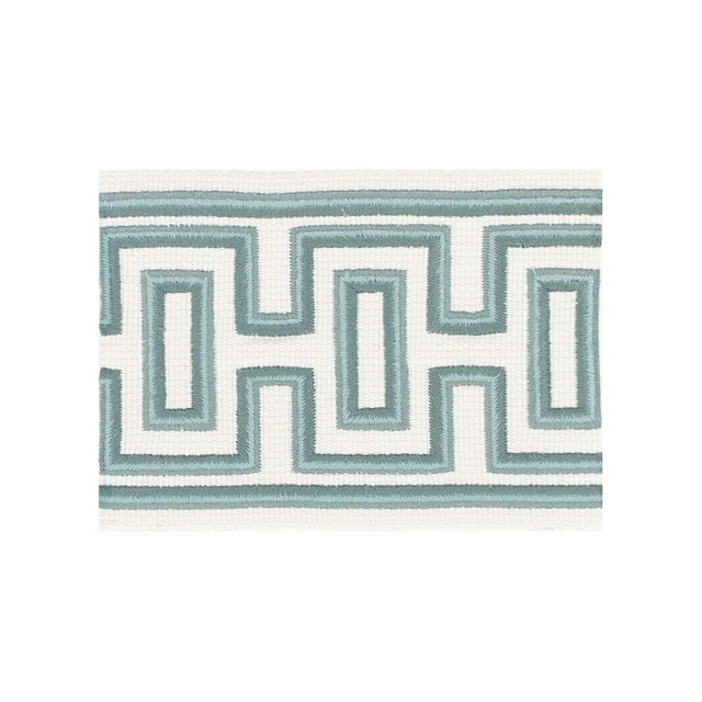 Stout Trim Lauderdale Tape 3 Aqua Trim 62%SVI 38%COT TURKEY </p><p>Repeat: H: 1.500, V: 0.000 2.75 in - My Fabric Connection -