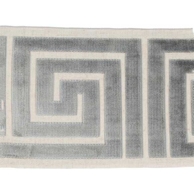 Magnolia Trim Sidewinder Tape Gray - 58% Rayon, 31% Poly, 11% Linen China Horizontal: 13.5 and Vertical: 7 - My Fabric Connection - Magnolia Trim Sidewinder Tape Gray - 58% Rayon, 31% Poly, 11% Linen China Horizontal: 13.5 and Vertical: 7 - My Fabric Connection -
