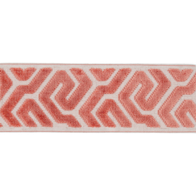 Magnolia Trim Sutton Tape Flamingo - 58% Rayon, 31% Poly, 11% Linen China Horizontal: and Vertical: 3.5 - My Fabric Connection - Magnolia Trim Sutton Tape Flamingo - 58% Rayon, 31% Poly, 11% Linen China Horizontal: and Vertical: 3.5 - My Fabric Connection -