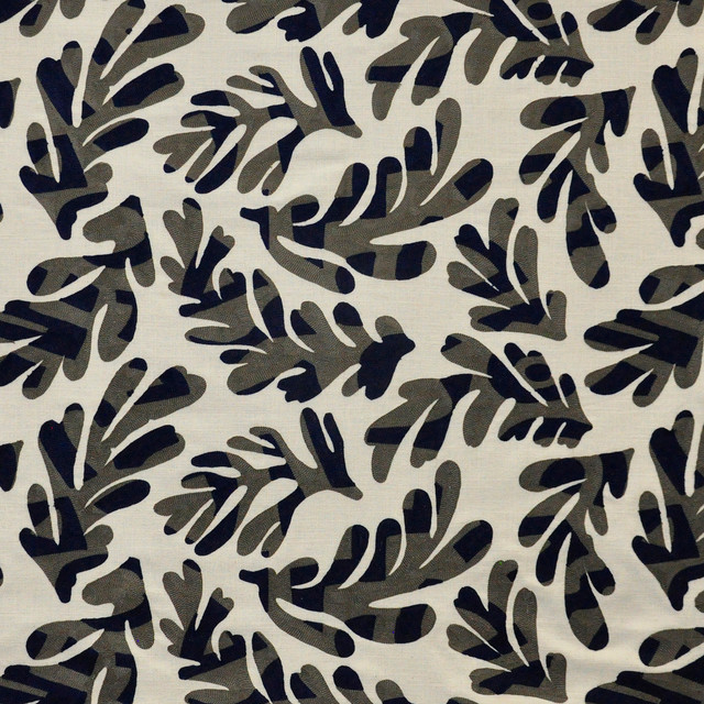 Maxwell Fabric Elkhorn 118 Admiral COLOR THEORY-VOL.VII NEPTUNE BASE: 36% COTTON INDIA  V-15.2" H-25.4" 56"  - My Fabric Connection -