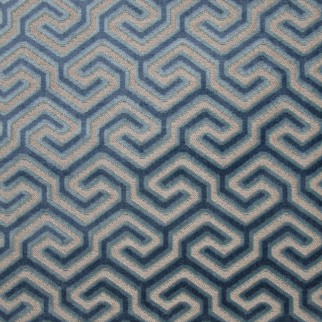 Maxwell Fabric Garola # 605 Sapphire Performance Cut Velvets 48% POLYESTER
47% VISCOSE
5% COTTON BELGIUM V-5.0"H-3.4" 55" - My Fabric Connection -