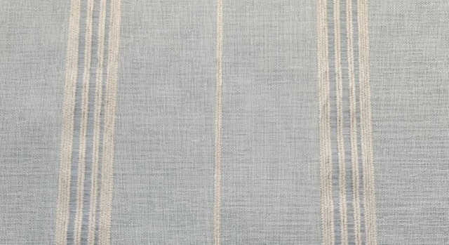 Norbar Fabric Casper Ivory SHEER MADNESS 100% POLYESTER CHINA 3 1/2"H 118 - My Fabric Connection -