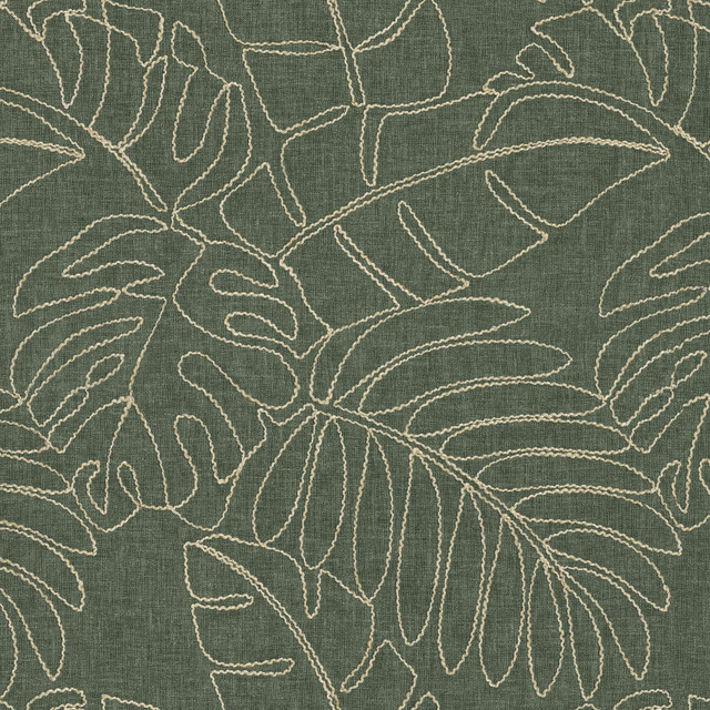 TOMMY BAHAMA Fabric Monstera Emb. Juniper 880180 - Base 55% cotton, 45% polyester / Emb. 50% rayon, 50% linen India 51000 Horizontal: 13.5 and Vertical: 15.5 55 - My Fabric Connection - TOMMY BAHAMA Fabric Monstera Emb. Juniper 880180 - Base 55% cotton, 45% polyester / Emb. 50% rayon, 50% linen India 51000 Horizontal: 13.5 and Vertical: 15.5 55 - My Fabric Connection -