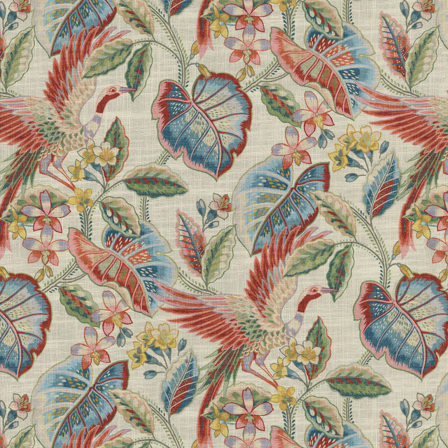 P/K LIFESTYLES Fabric Wren Spring 471311 - 75% cotton, 25% linen Pakistan 15000 Horizontal: 13.5 and Vertical: 27 54 - My Fabric Connection - P/K LIFESTYLES Fabric Wren Spring 471311 - 75% cotton, 25% linen Pakistan 15000 Horizontal: 13.5 and Vertical: 27 54 - My Fabric Connection -