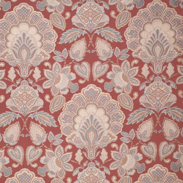 Charlotte Fabric D4437 Felicity Garnet Vintage Damask 100% Polyester Asia </p><p>Repeat: Horizontal 14.75" x Vertical 18.25" 54 Inches - My Fabric Connection -
