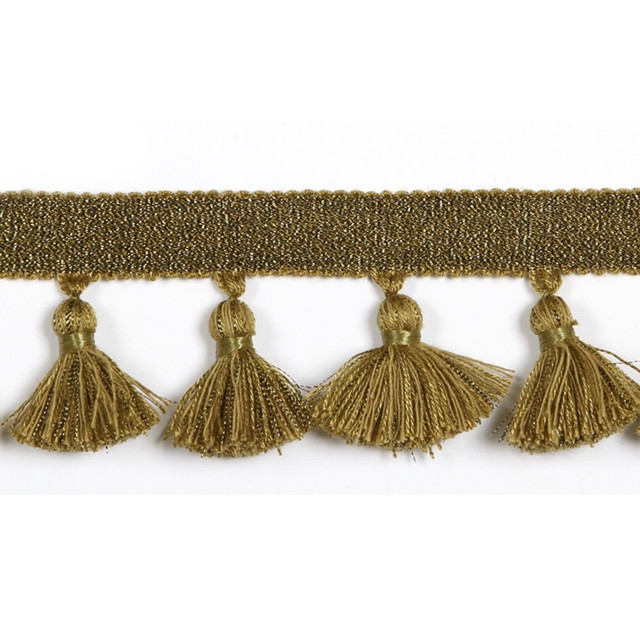 Europatex Fabric Hellenic Key Tassel Fringe Vintage Gold Hellenic 47% Fibranne, 44% Cotton, 9% Polyester 1.75 inches - My Fabric Connection - Europatex Fabric Hellenic Key Tassel Fringe Vintage Gold Hellenic 47% Fibranne, 44% Cotton, 9% Polyester 1.75 inches - My Fabric Connection -