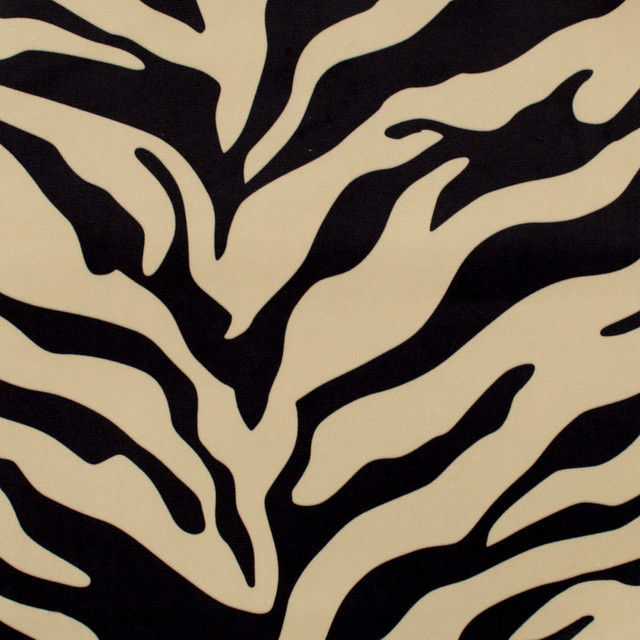 Europatex Fabric Kingdom Zebra Black/Tan Kingdom 100% Polyester 57.00 inches - My Fabric Connection - Europatex Fabric Kingdom Zebra Black/Tan Kingdom 100% Polyester 57.00 inches - My Fabric Connection -