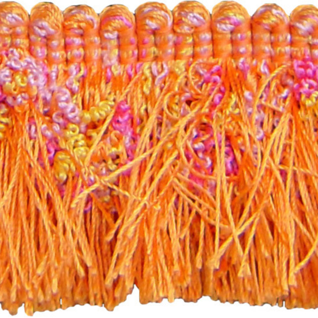 Europatex Fabric Ruby Pumpkin Hoopla 100% Polyester 2.00 inches - My Fabric Connection -