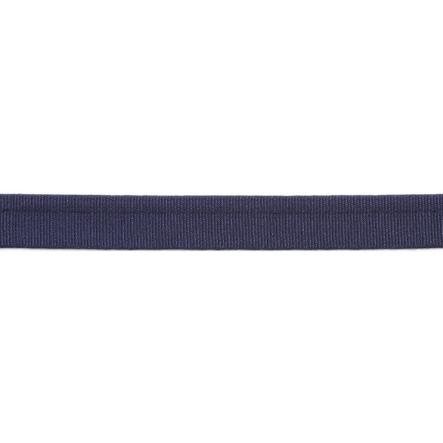 Europatex Fabric Versailles 1/4" Grosgrain Ribbon Lip Cord Indigo Versailles 64% Rayon, 34% Cotton, 2% Polyester 0.25 inches - My Fabric Connection -