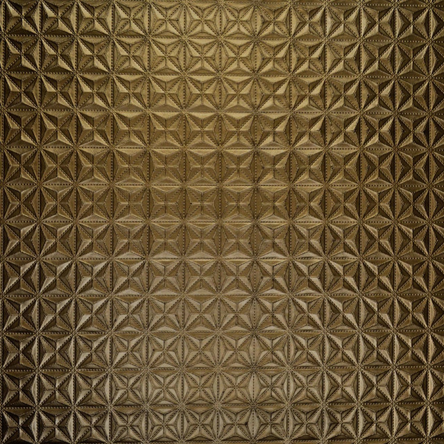 Europatex Fabric Vinyl Library Square Bronze Vinyl Library 40% Polyester, 55% pvc, 5% PU 55.00 inches - My Fabric Connection -