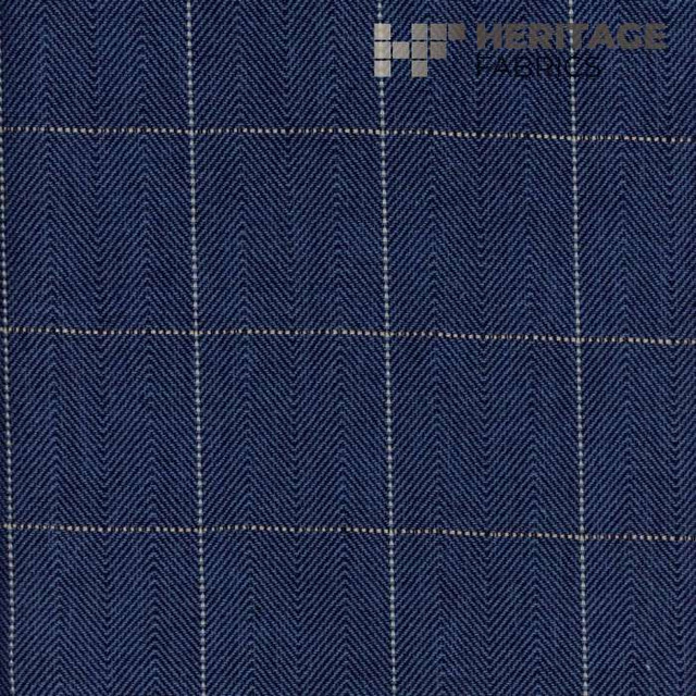 Heritage Fabric Copley Square Cobalt - 100% Cotton India 15,000 Horizontal: 2.3" and Vertical: 2.3" 54" - My Fabric Connection - Heritage Fabric Copley Square Cobalt - 100% Cotton India 15,000 Horizontal: 2.3" and Vertical: 2.3" 54" - My Fabric Connection -
