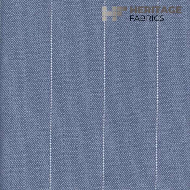 Heritage Fabric Copley Stripe Lake - 100% Cotton India 15,000 Horizontal: 2.3" and Vertical: N/A 54" - My Fabric Connection -