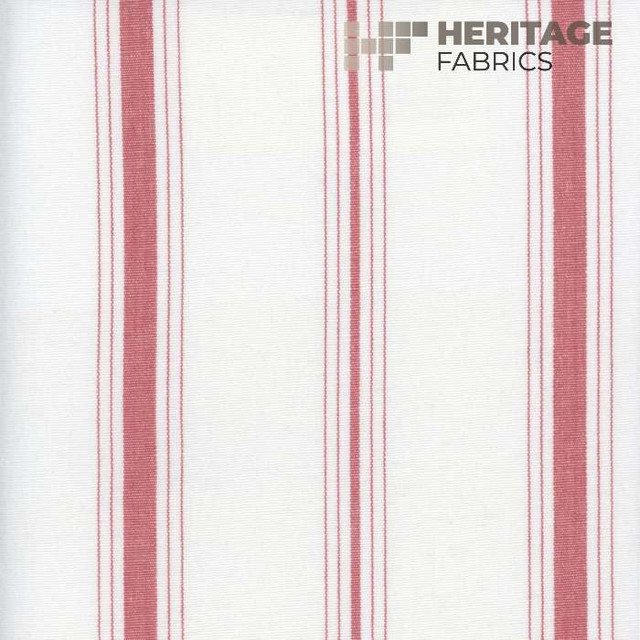 Heritage Fabric Fenwick Tuscan Red - 100% Cotton India 9,000 Horizontal: 5.75" and Vertical: N/A 54" - My Fabric Connection -