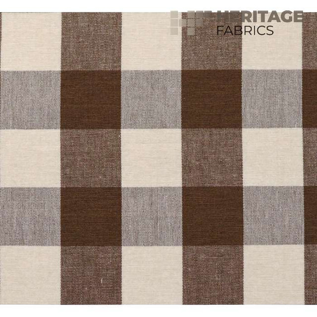 Heritage Fabric Lyme Chocolate - 100% Cotton India 9,000 Horizontal: 3.25" and Vertical: 3.25" 54" - My Fabric Connection -