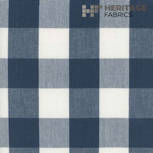 Heritage Fabric Lyme Indigo - 100% Cotton India 9,000 Horizontal: 3.25" and Vertical: 3.25" 54" - My Fabric Connection -